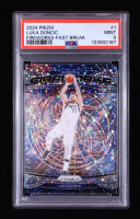 Luka Doncic 2024-25 Panini Prizm Fireworks Prizms Fast Break #1 (PSA 9) at PristineAuction.com