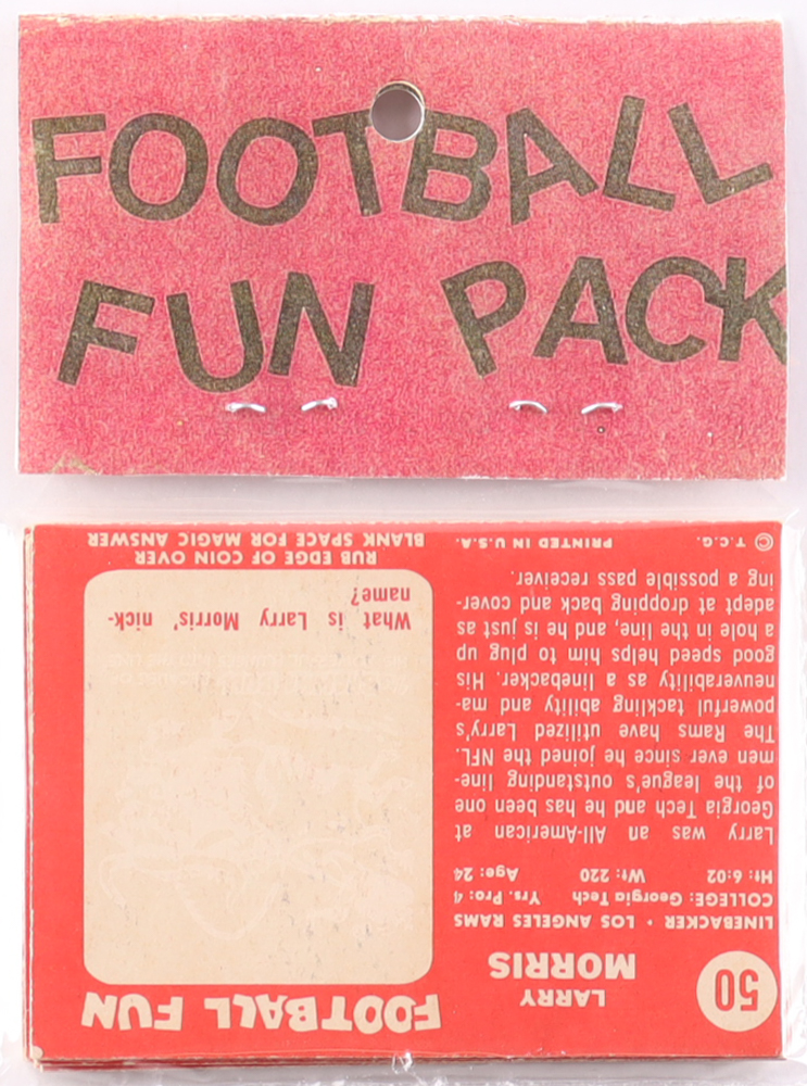 1958 Topps Football Card Fun Pack with (10) Cards at PristineAuction.com 1958 Topps Football Card Fun Pack with (10) Cards at PristineAuction.com