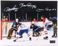 Yvan Cournoyer, Jacques Lemaire & Marc Tardif Signed Canadiens 8x10 Photo (Premium) at PristineAuction.com
