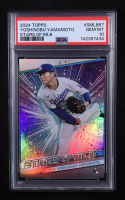 Yoshinobu Yamamoto 2024 Topps Stars of MLB #SMLB57 RC (PSA 10) at PristineAuction.com