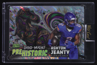 Ashton Jeanty 2024 Wild Card Alumination Dino-Might Prehistoric T-Rex Silver Island Foil #AJ RC #3/10 at PristineAuction.com