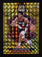 Scoot Henderson 2023-24 Panini Mosaic Mosaic Gold #216 #03/10 RC at PristineAuction.com