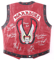 "The Warriors" Replica Leather Vest Cast-Signed & Inscribed By (7) with Michael Beck, James Remar, Thomas G. Waites, Dorsey Wright (ACOA) at PristineAuction.com