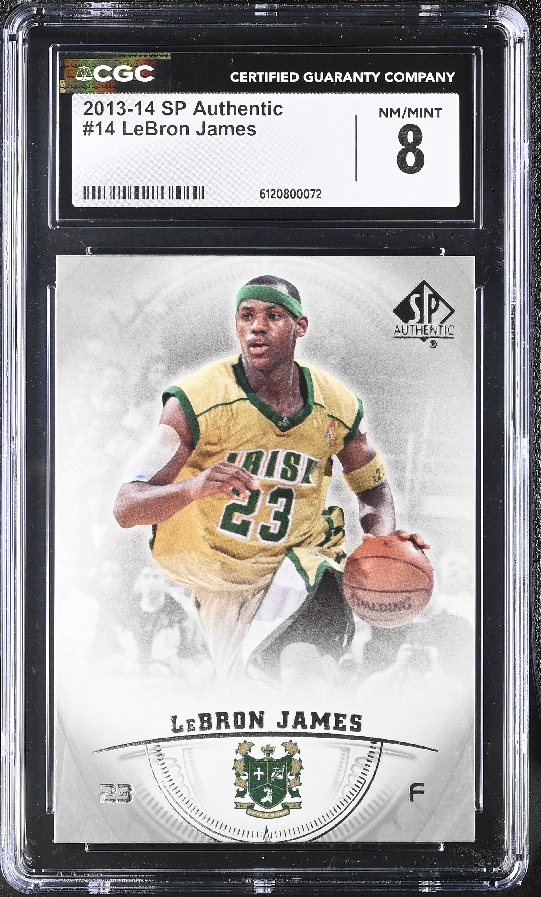 LeBron James 2013-14 SP Authentic #14 (CGC 8) at PristineAuction.com LeBron James 2013-14 SP Authentic #14 (CGC 8) at PristineAuction.com