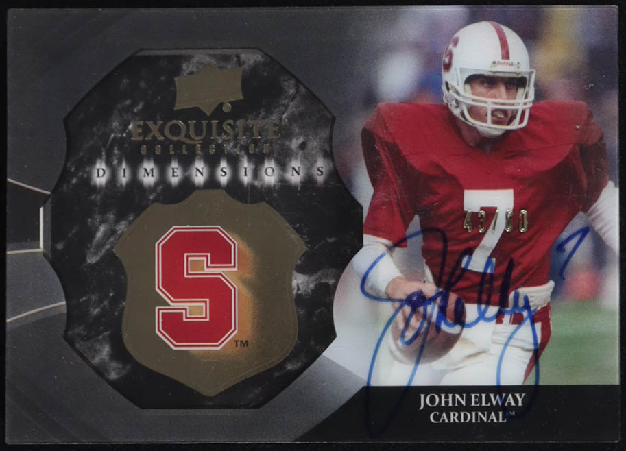 John Elway 2012 Exquisite Collection Dimension Autographs #EBJE #43/60 at PristineAuction.com John Elway 2012 Exquisite Collection Dimension Autographs #EBJE #43/60 at PristineAuction.com