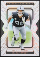 Maxx Crosby 2024 Panini National Treasures Holo Gold #52 #7/15 at PristineAuction.com