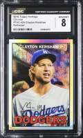 Clayton Kershaw 2016 Topps Heritage Chrome Refractors #THC426 #307/567 (CGC 8) at PristineAuction.com