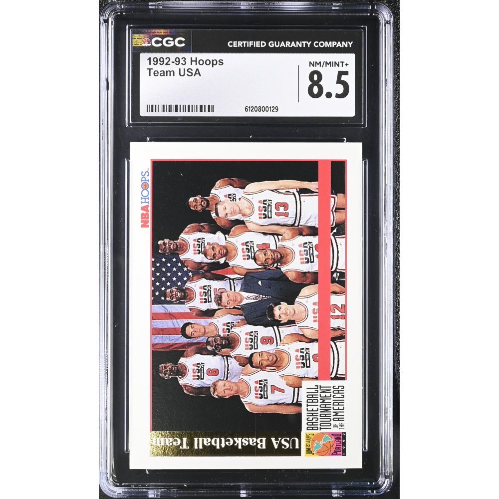 Team USA 1992-93 Hoops #NNO (CGC 8.5) at PristineAuction.com