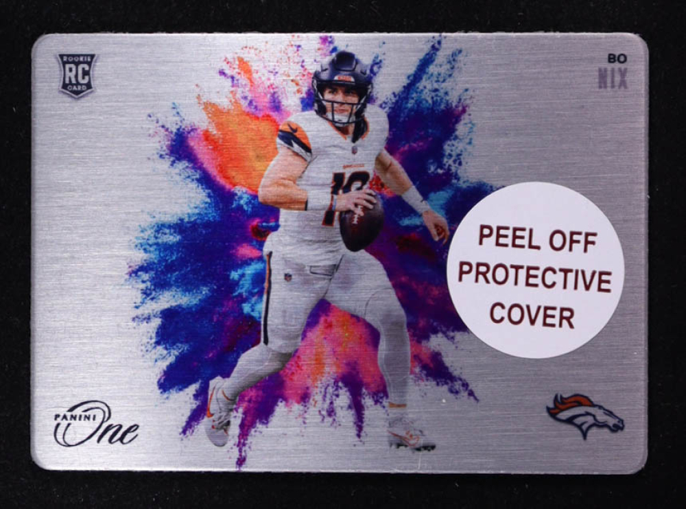 Bo Nix 2024 Panini One Color Blast #CBBNX RC