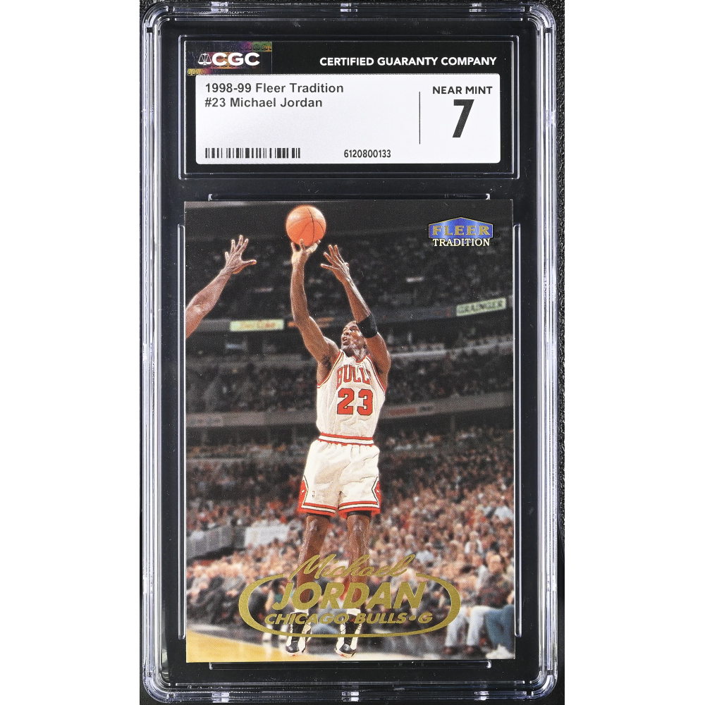 Michael Jordan 1998-99 Fleer Tradition #23 (CGC 7) at PristineAuction.com