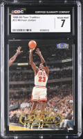 Michael Jordan 1998-99 Fleer Tradition #23 (CGC 7) at PristineAuction.com