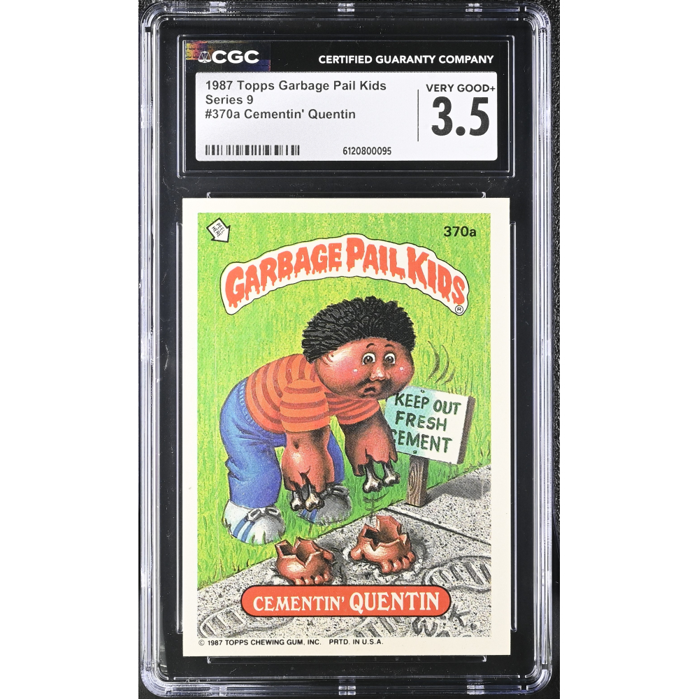 Cementin' Quentin 1987 Topps Garbage Pail Kids #370a (CGC 3.5) at PristineAuction.com