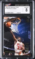 Michael Jordan 1993-94 Stadium Club TD #1 (CGC 8) at PristineAuction.com