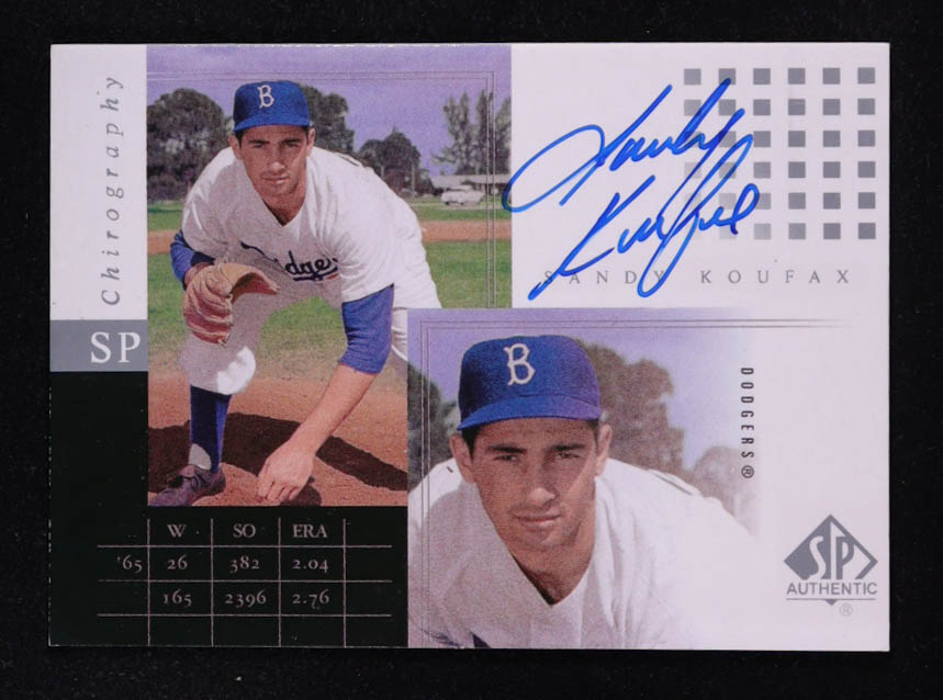 Sandy Koufax 2000 SP Authentic Chirography #SK at PristineAuction.com Sandy Koufax 2000 SP Authentic Chirography #SK at PristineAuction.com