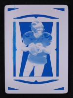 Tom Brady 2020 Panini National Treasures Collegiate Printing Plates Cyan #40 #1/1 at PristineAuction.com