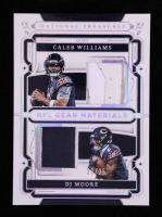 Caleb Williams / D.J. Moore 2025 Panini National Treasures NFL Gear Combo Materials Holo Silver #23 #20/25 at PristineAuction.com