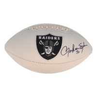 Mark van Eeghen Signed Raiders Logo Football (Beckett) at PristineAuction.com
