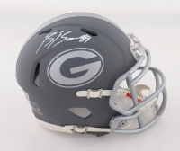Brock Bowers Signed Georgia Bulldogs Slate Alternate Speed Mini Helmet (Beckett) at PristineAuction.com