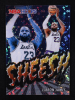Lebron James 2023-24 Hoops Premium Stock Sheesh Disco Prizm #17 at PristineAuction.com