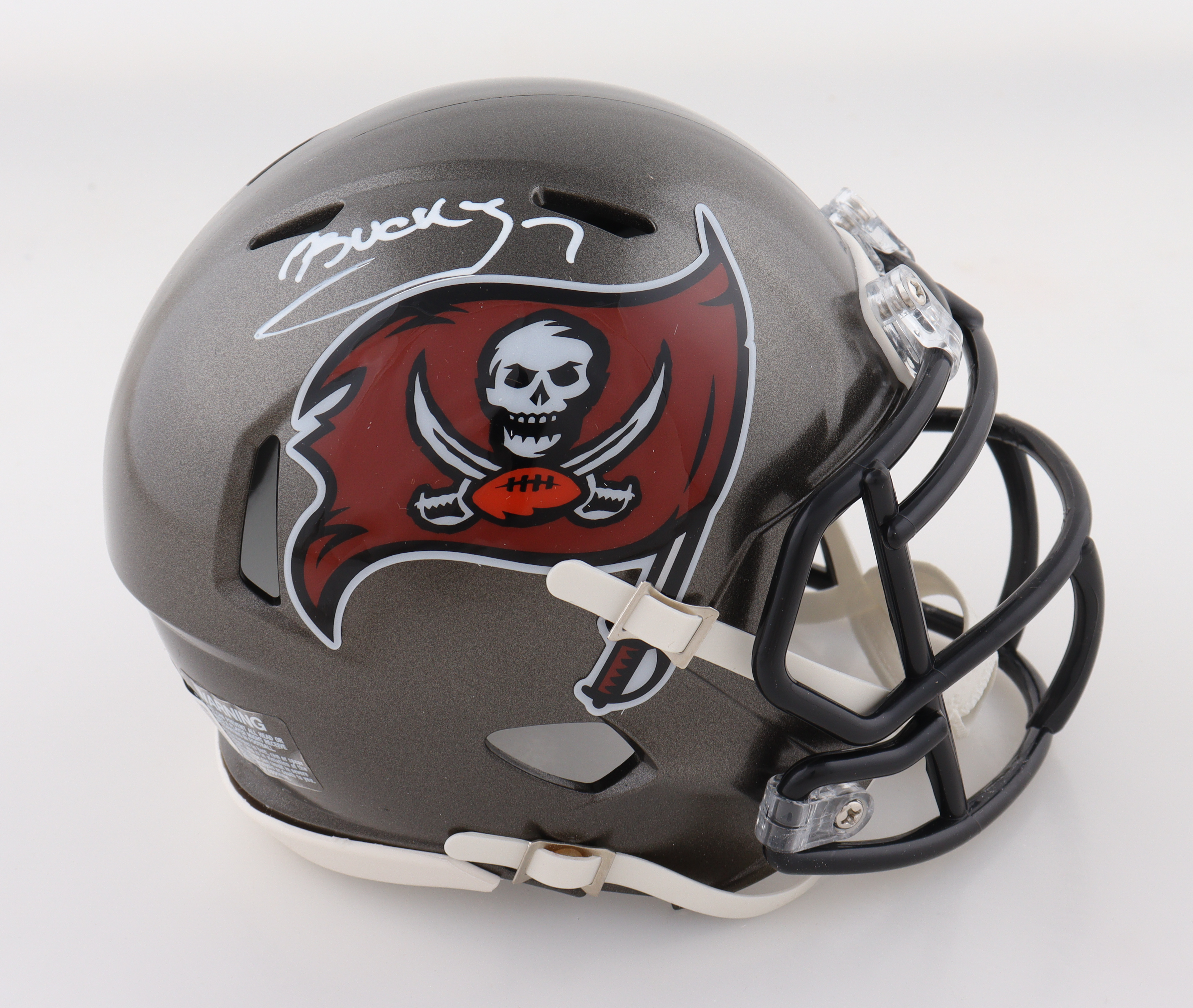 Bucky Irving Signed Buccaneers Speed Mini Helmet (Beckett) at PristineAuction.com Bucky Irving Signed Buccaneers Speed Mini Helmet (Beckett) at PristineAuction.com