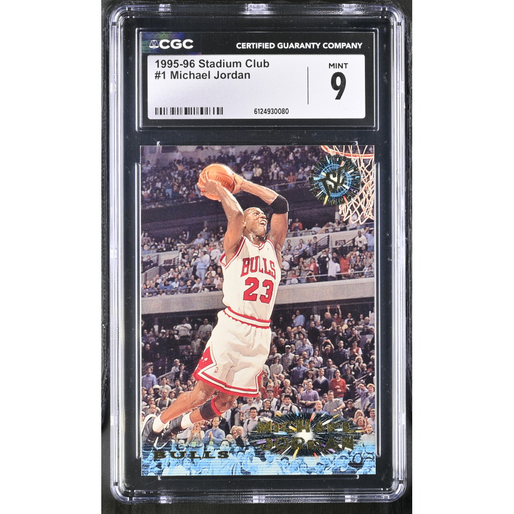 Michael Jordan 1995-96 Stadium Club #1 (CGC 9) at PristineAuction.com