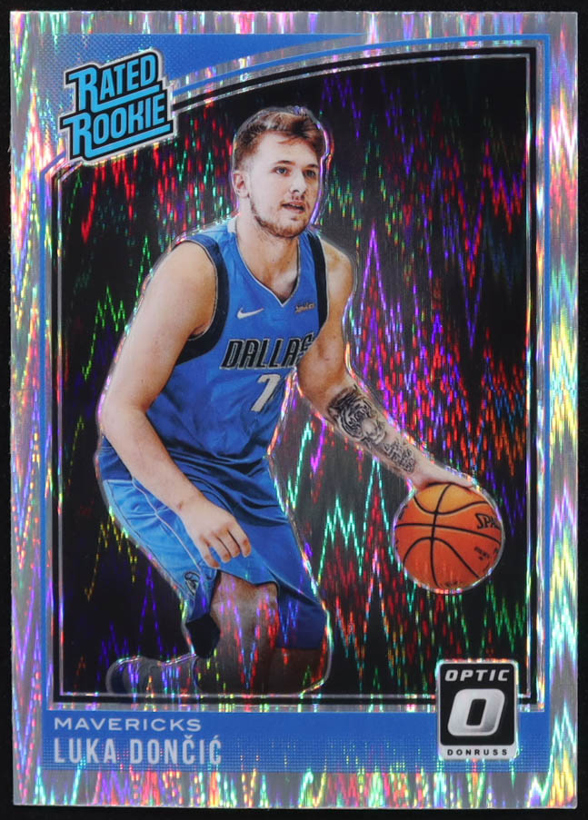 Luka Doncic 2018-19 Donruss Optic Shock #177 RR RC at PristineAuction.com Luka Doncic 2018-19 Donruss Optic Shock #177 RR RC at PristineAuction.com