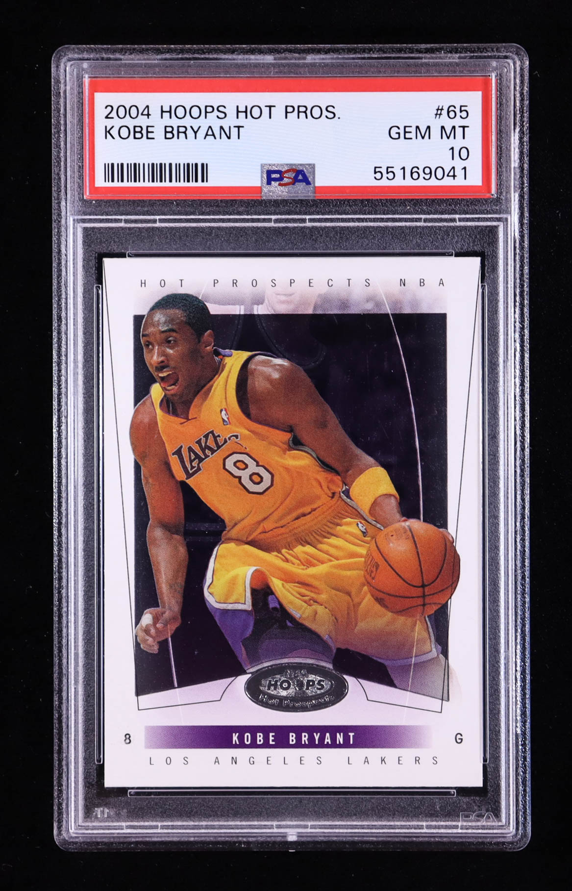 Kobe Bryant 2004-05 Hoops Hot Prospects #65 (PSA 10) at PristineAuction.com Kobe Bryant 2004-05 Hoops Hot Prospects #65 (PSA 10) at PristineAuction.com