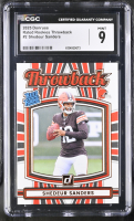 Shedeur Sanders 2025 Donruss Rated Rookies Throwback #2 RC (CGC 9) at PristineAuction.com