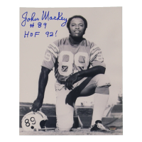 John Mackey Signed Colts 8x10 Photo Inscribed "HOF 92!" (Schwartz) at PristineAuction.com