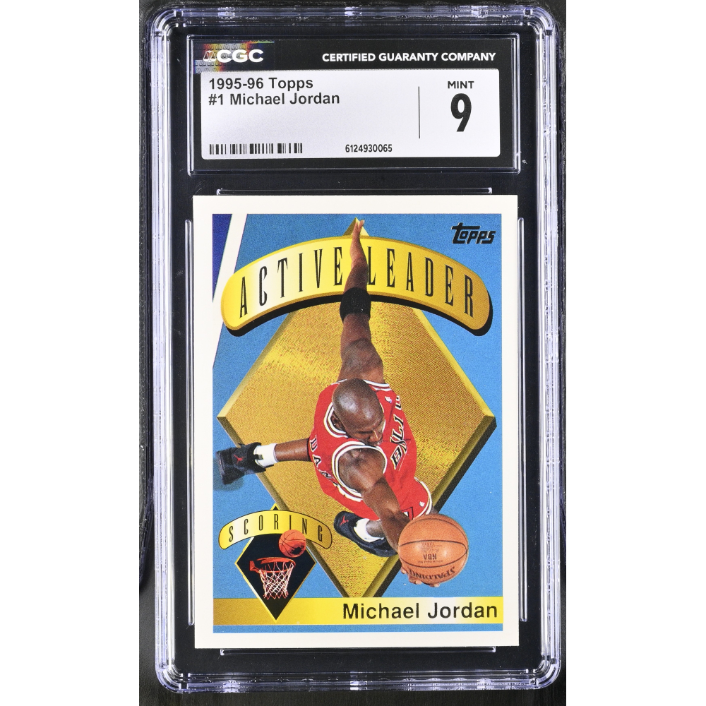 Michael Jordan 1995-96 Topps #1 AL (CGC 9) at PristineAuction.com