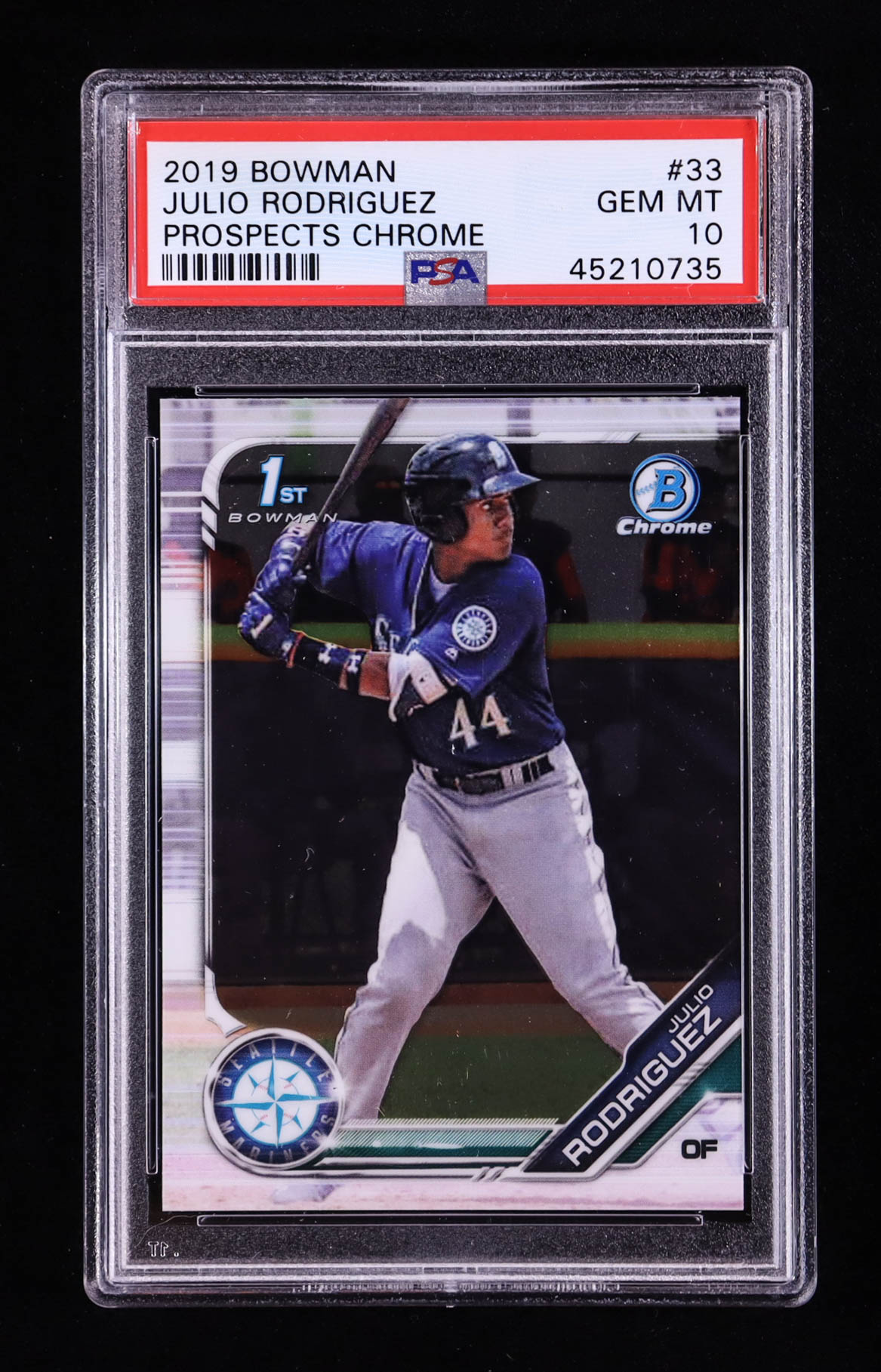 Julio Rodriguez 2019 Bowman Chrome Prospects #BCP33 RC (PSA 10) at PristineAuction.com Julio Rodriguez 2019 Bowman Chrome Prospects #BCP33 RC (PSA 10) at PristineAuction.com