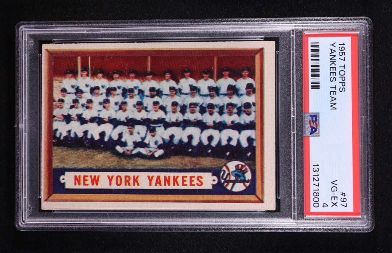 New York Yankees 1957 Topps #97 TC (PSA 4) at PristineAuction.com New York Yankees 1957 Topps #97 TC (PSA 4) at PristineAuction.com
