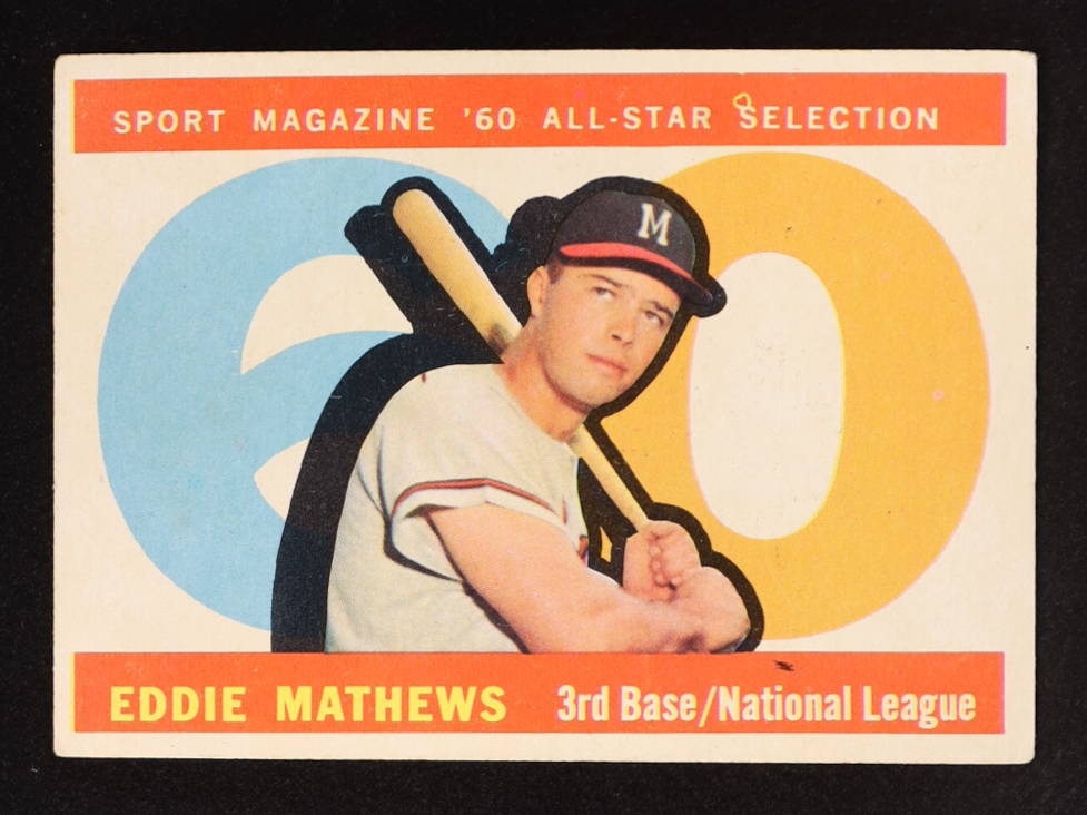 Eddie Mathews 1960 Topps AS #558 at PristineAuction.com Eddie Mathews 1960 Topps AS #558 at PristineAuction.com