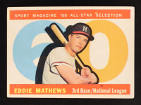 Eddie Mathews 1960 Topps AS #558 at PristineAuction.com