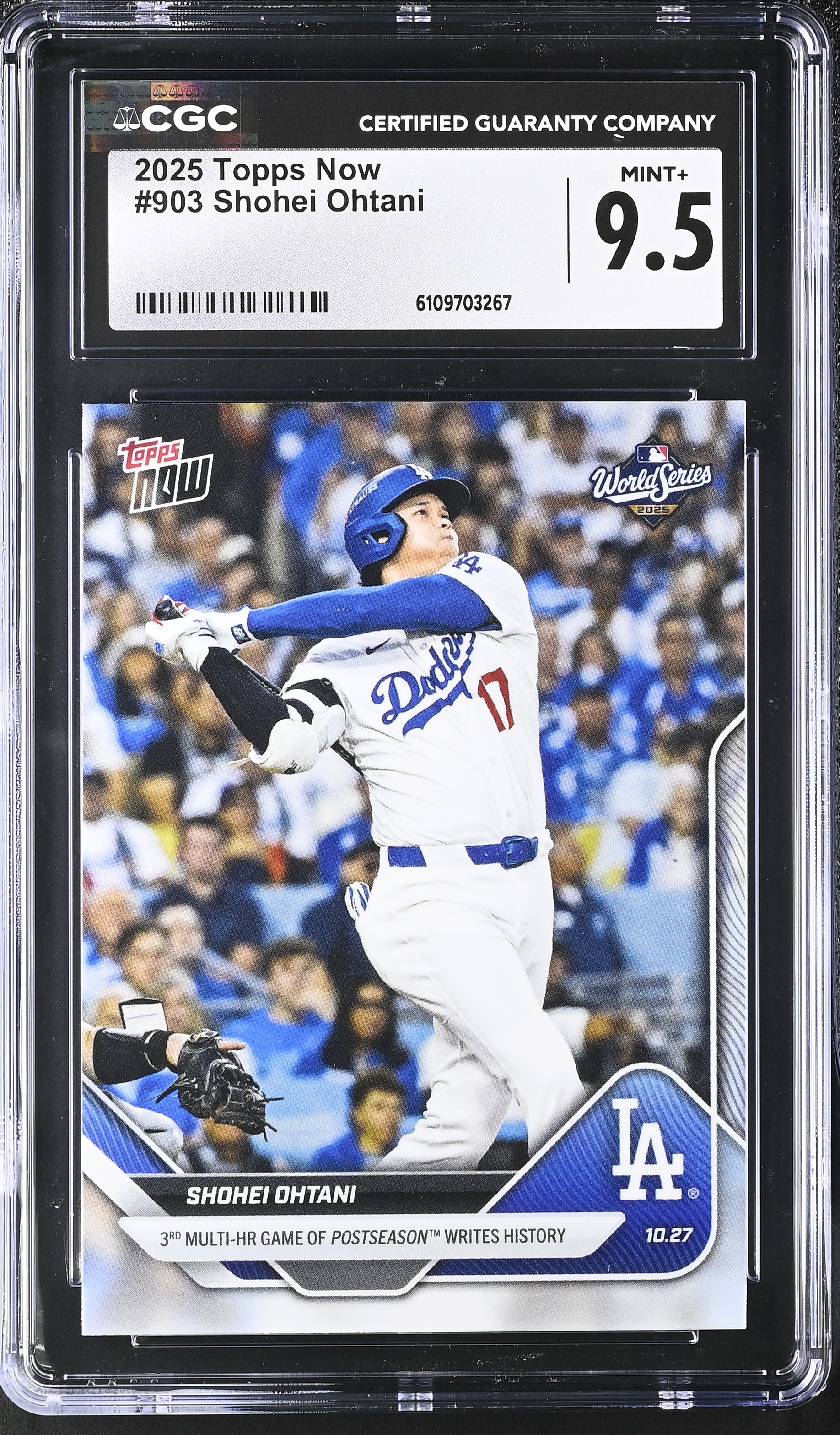 Shohei Ohtani 2025 Topps Now #903 (CGC 9.5) at PristineAuction.com Shohei Ohtani 2025 Topps Now #903 (CGC 9.5) at PristineAuction.com