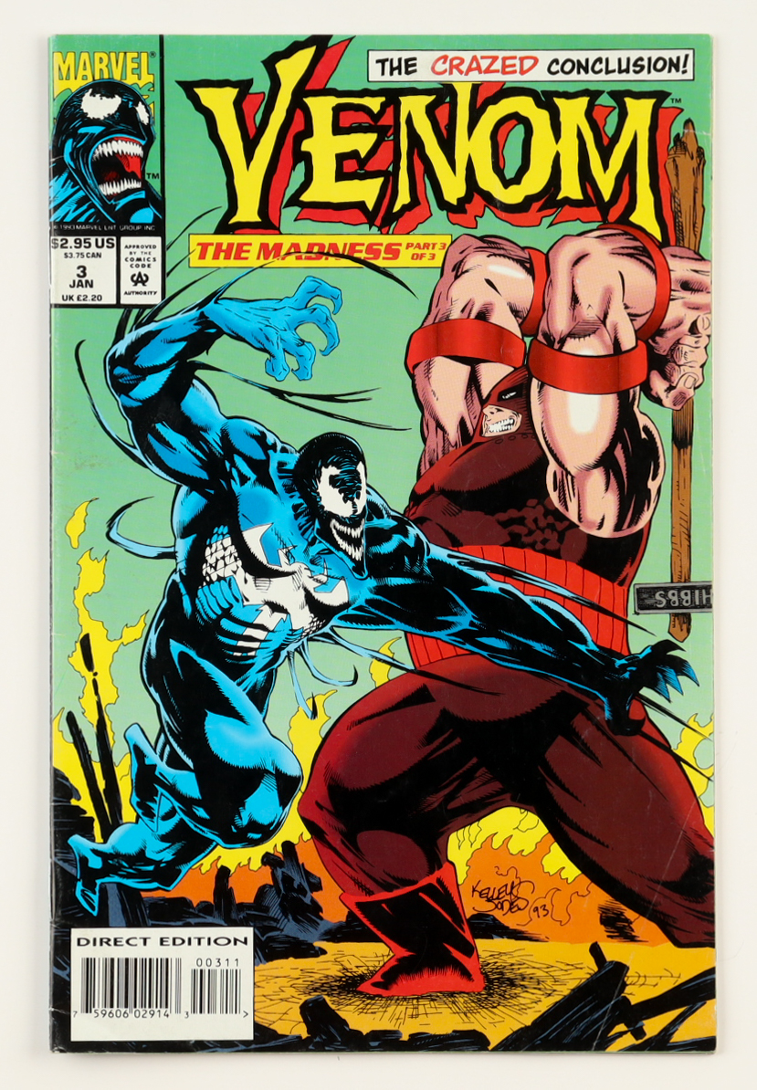 1994 "Venom" #3 Marvel Comic Book at PristineAuction.com 1994 "Venom" #3 Marvel Comic Book at PristineAuction.com