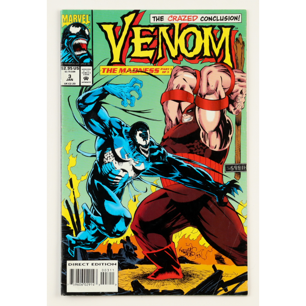 1994 "Venom" #3 Marvel Comic Book at PristineAuction.com