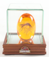 Jurassic Park Replica Mosquito In Amber With Wood & Glass Display Case at PristineAuction.com