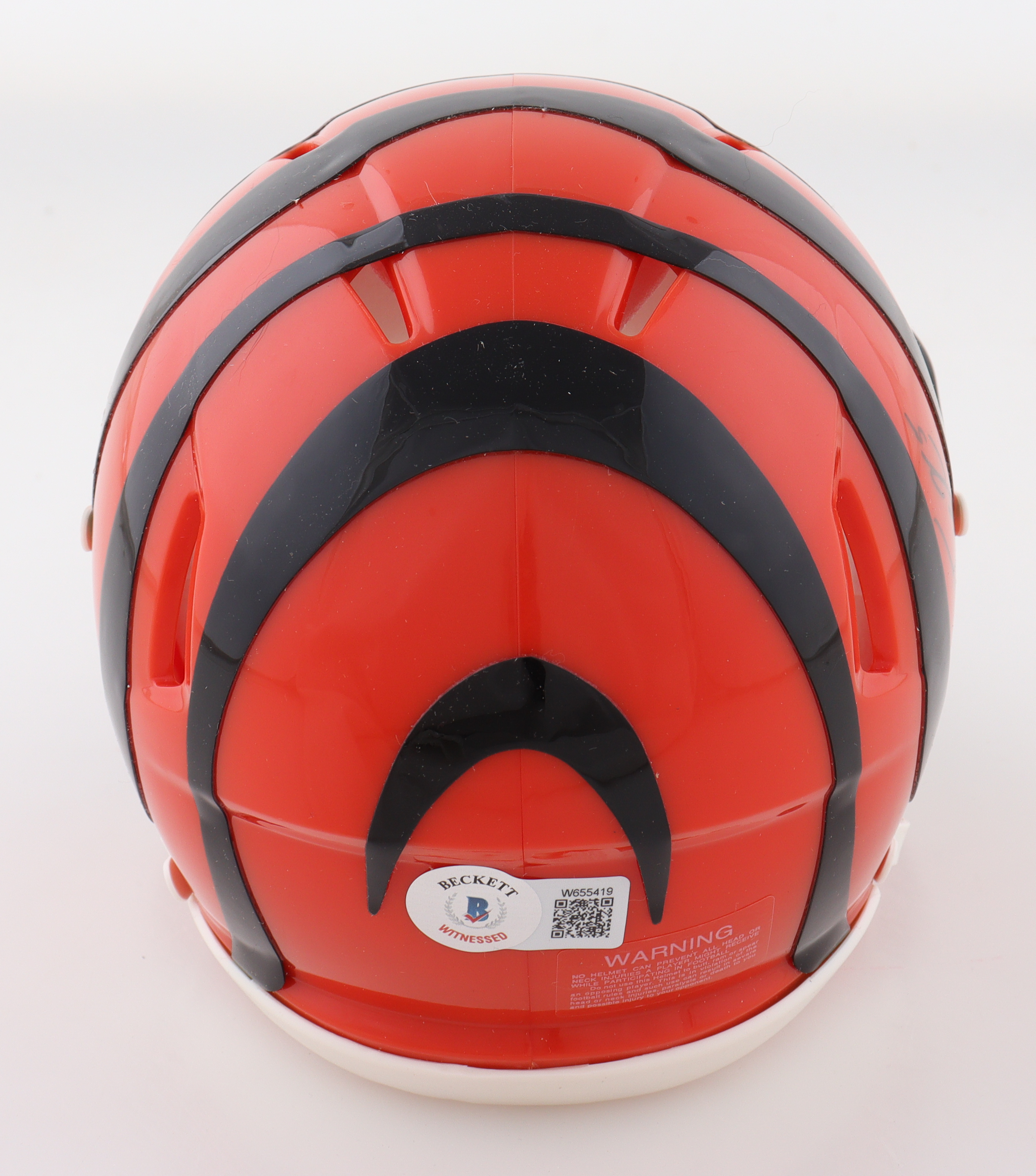 Tee Higgins Signed Bengals Speed Mini Helmet (Beckett) at PristineAuction.com Tee Higgins Signed Bengals Speed Mini Helmet (Beckett) at PristineAuction.com