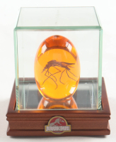 Jurassic Park Replica Mosquito In Amber With Wood & Glass Display Case at PristineAuction.com