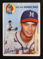 Eddie Mathews 1954 Topps #30 at PristineAuction.com