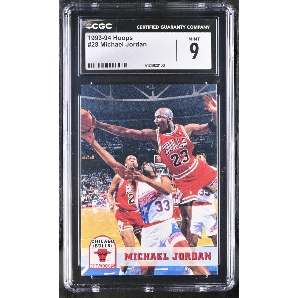 Michael Jordan 1993-94 Hoops #28 (CGC 9) at PristineAuction.com