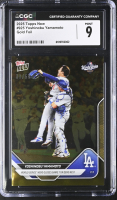 Yoshinobu Yamamoto 2025 Topps Now Gold Foil #925 #33/50 (CGC 9) at PristineAuction.com