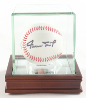 Willie Mays Signed 2007 All-Star Game Logo Baseball with Display Case (PSA) at PristineAuction.com