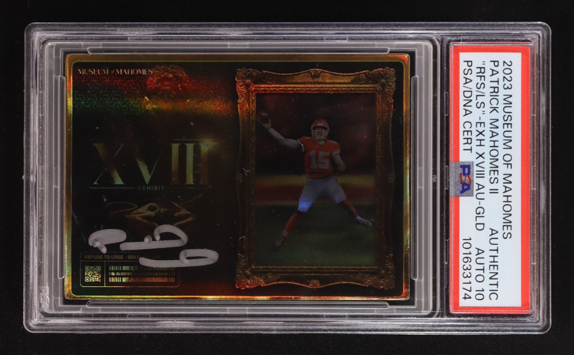 Patrick Mahomes II 2023 Museum of Mahomes The Exhibit XVII "Refuse to Lose" Autographs #NNO (PSA | Autograph Graded PSA 10) at PristineAuction.com Patrick Mahomes II 2023 Museum of Mahomes The Exhibit XVII "Refuse to Lose" Autographs #NNO (PSA | Autograph Graded PSA 10) at PristineAuction.com