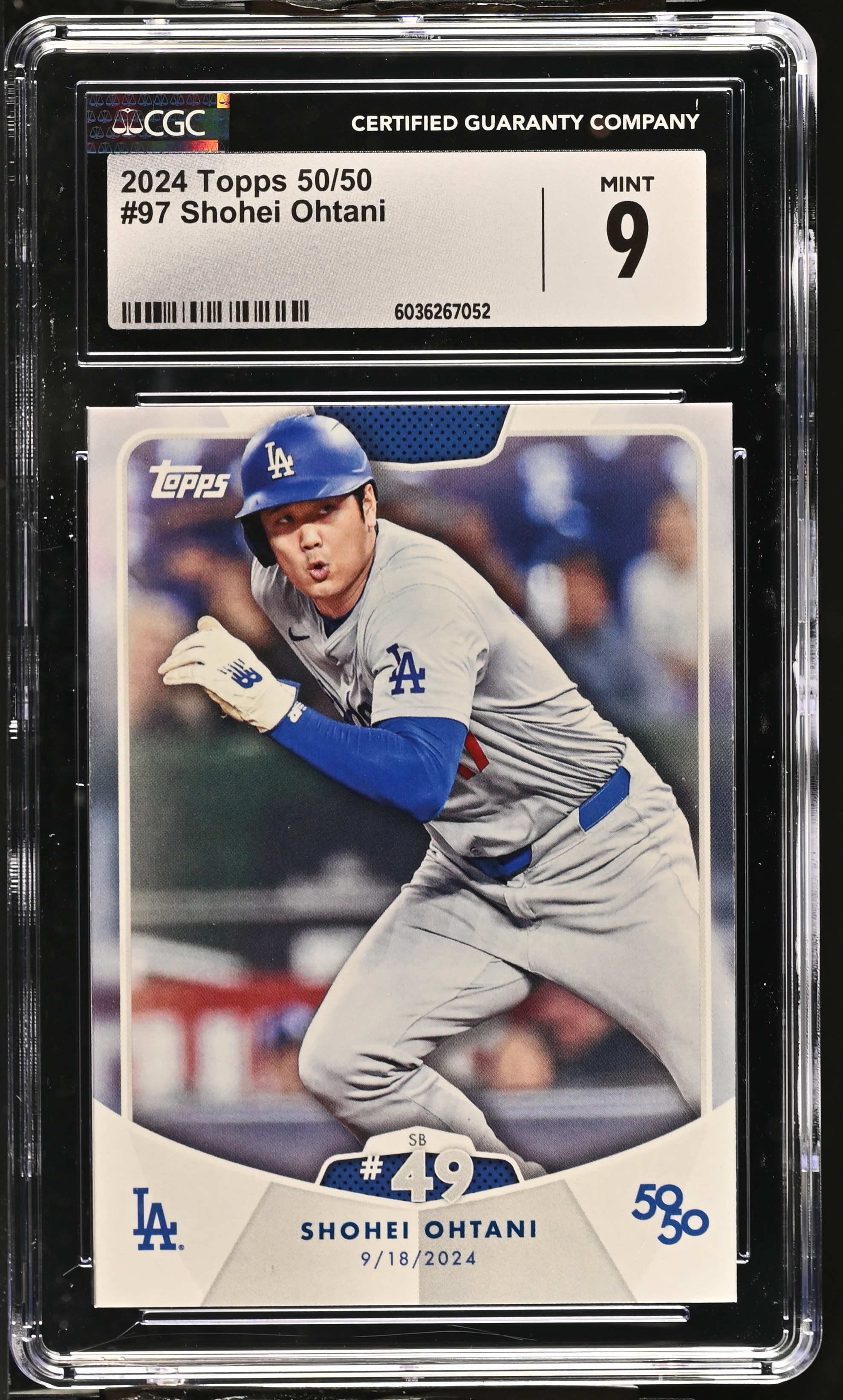 Shohei Ohtani 2024 Topps 50/50 #97 (CGC 9) at PristineAuction.com Shohei Ohtani 2024 Topps 50/50 #97 (CGC 9) at PristineAuction.com