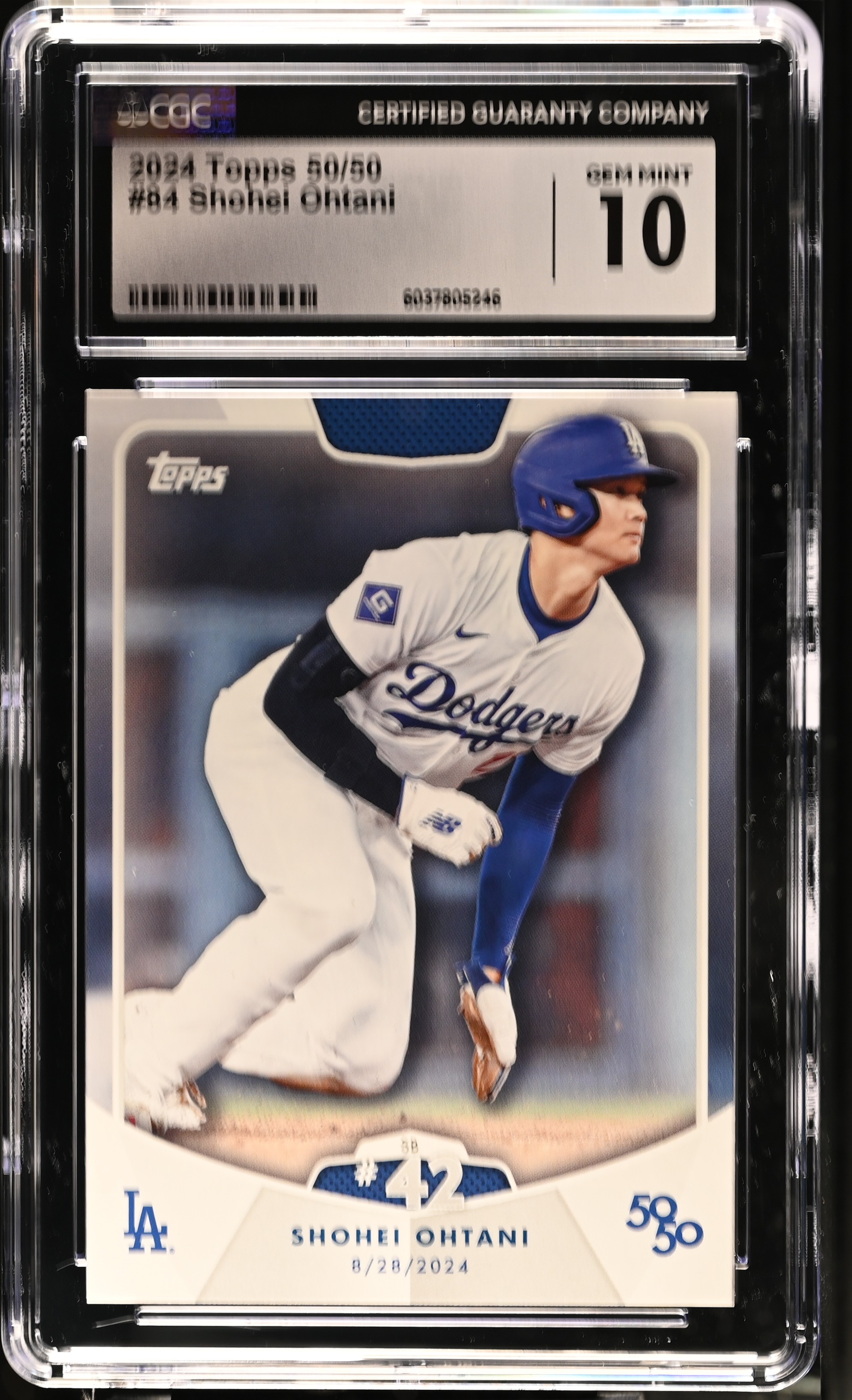 Shohei Ohtani 2024 Topps 50/50 #84 (CGC 10) at PristineAuction.com Shohei Ohtani 2024 Topps 50/50 #84 (CGC 10) at PristineAuction.com