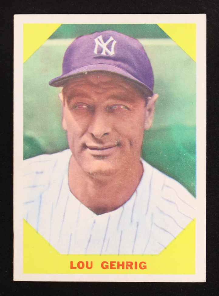 Lou Gehrig 1960 Fleer #28 at PristineAuction.com Lou Gehrig 1960 Fleer #28 at PristineAuction.com