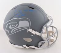 Cooper Kupp Signed Seahawks Full-Size Authentic On-Field Slate Alternate Speed Helmet Inscribed "We Are 12" (Fanatics) at PristineAuction.com