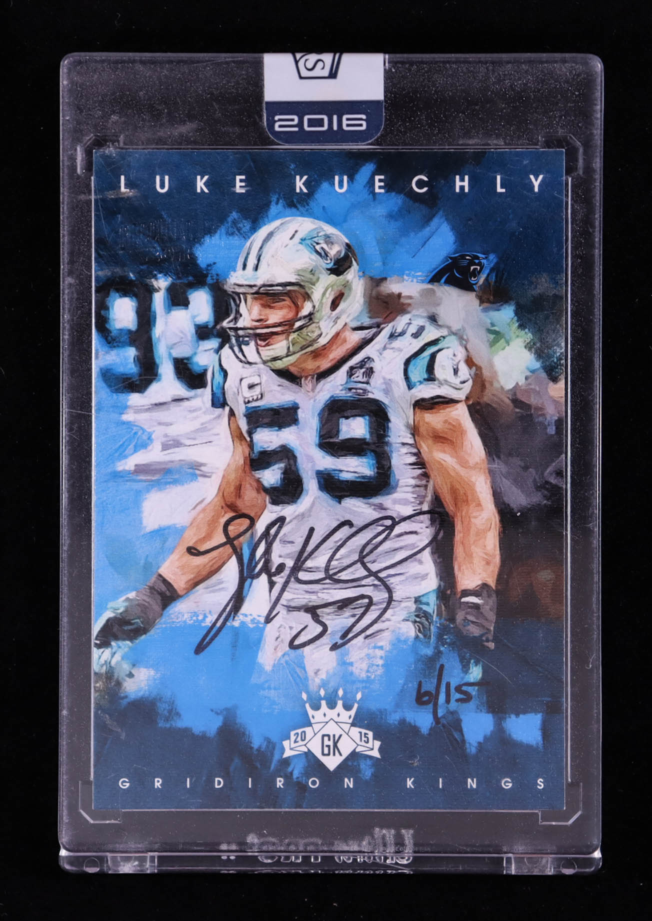 Luke Kuechly 2015 Gridiron Kings Autographs #19 #06/15 at PristineAuction.com Luke Kuechly 2015 Gridiron Kings Autographs #19 #06/15 at PristineAuction.com
